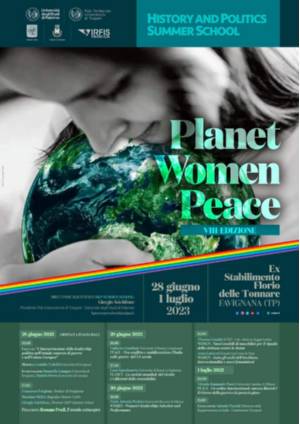Locandina Planet Women Peace 28 giugno 1 luglio 2023