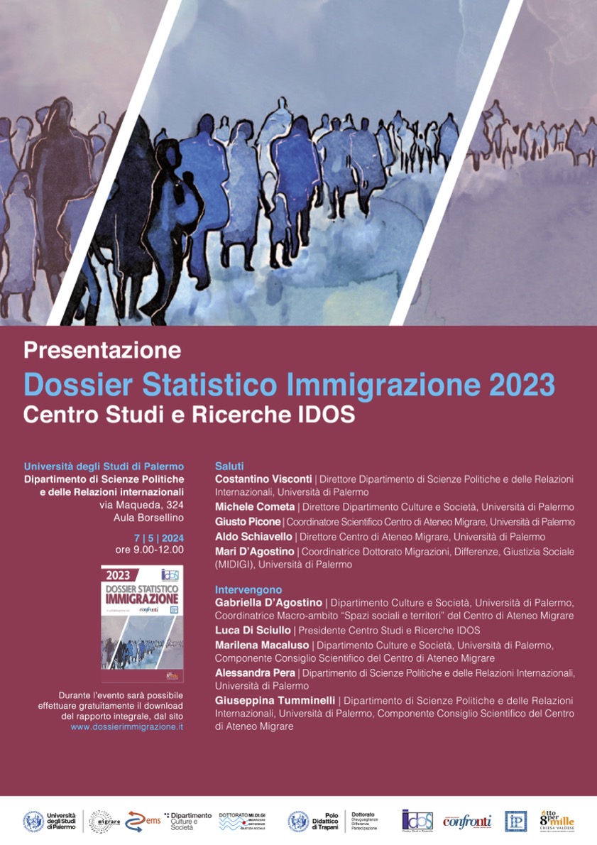 Locandina-Presentazione Dossier Immigrazione IDOS 2023