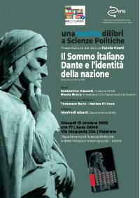 presentazione libro Il Sommo italiano Dante e l'identità della nazione 13 ottobre 2022
