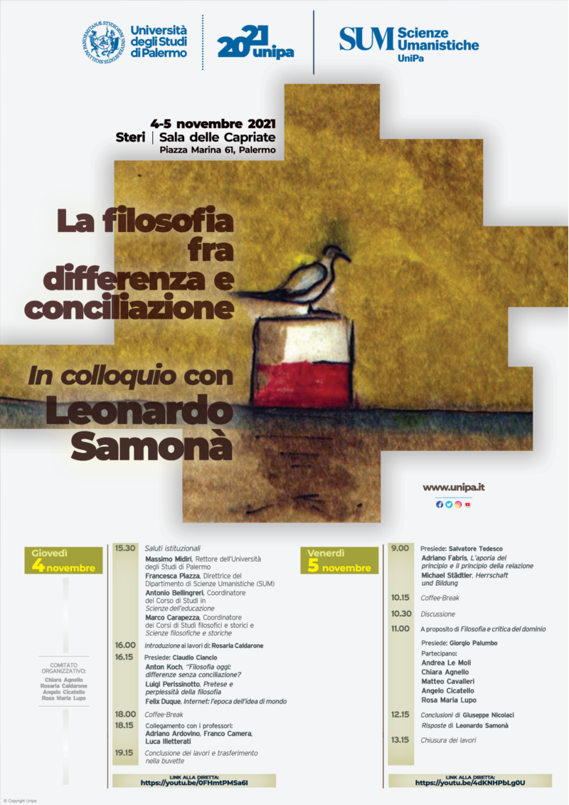 La filosofia fra differenza e conciliazione _ In colloquio con Leonardo Samonaà (1)